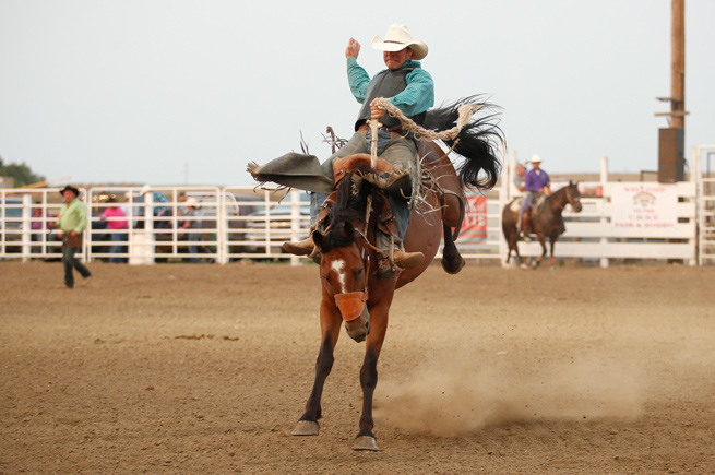 Rodeo in Eagle Butte South Dakota sponsored by Four Bands Community Fund