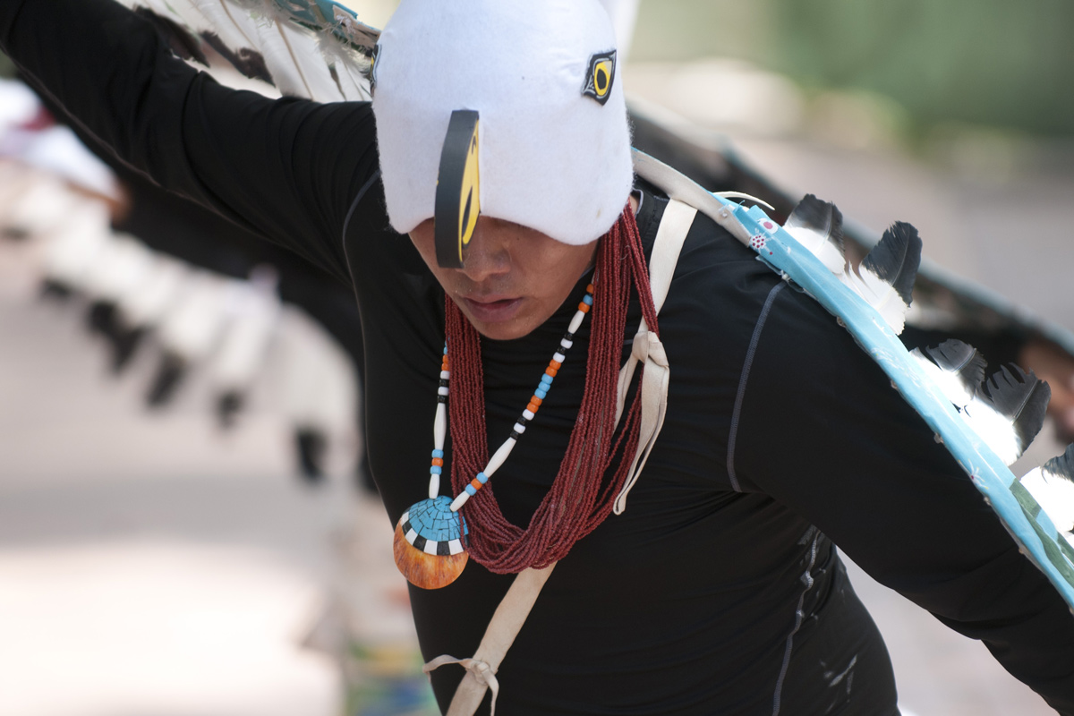 Native dancer at Santa Fe Native art festival