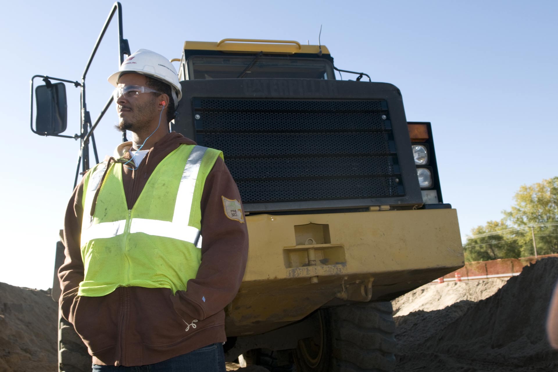 Black construction worker