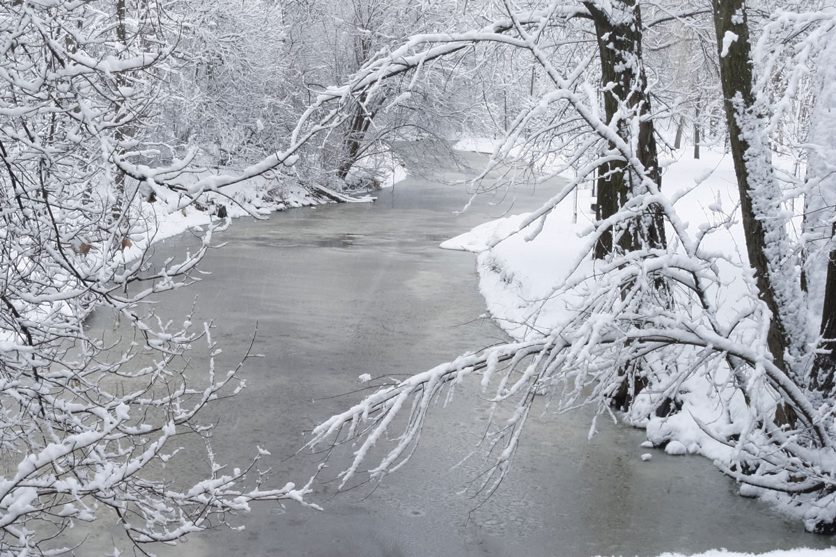 Minnehaha Creek in the winter