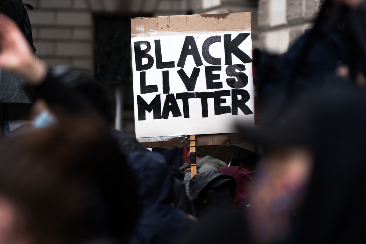 Black Lives Matter sign, photo by James Eades