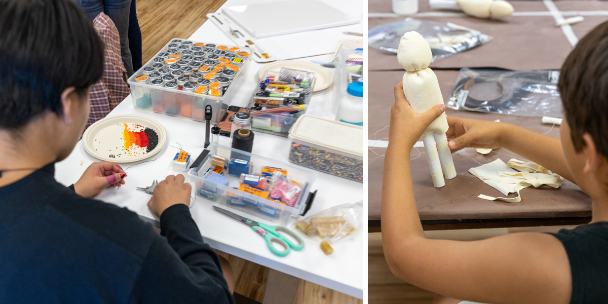 Arts and crafts at the NAYA Family Center.